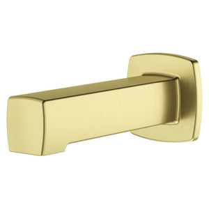 Squared Non-Diverting Tub Spout in Matte Black