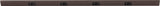 Task Lighting TR60-4BD-P-BZ 60" TR Series Angle Power Strip, Bronze Finish, Black Receptacles