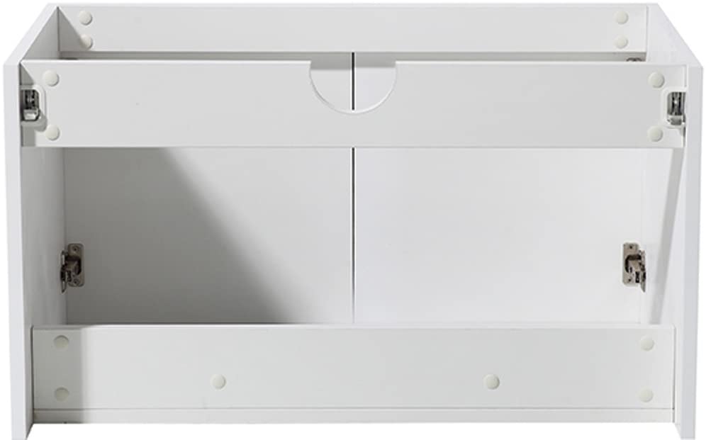 Fresca FCB8089WH Fresca Vista 30" White Wall Hung Modern Bathroom Cabinet