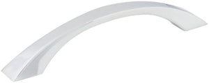 Jeffrey Alexander 767-128PC 128 mm Center-to-Center Polished Chrome Flared Philip Cabinet Pull