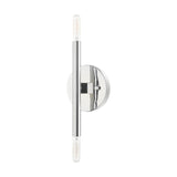 Livex Lighting 51172-05 Copenhagen Collection ADA 2-Light Wall Sconce Light with Exposed Bulbs, Polished Chrome