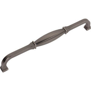 Jeffrey Alexander 278-12BNBDL 12" Center-to-Center Brushed Pewter Audrey Appliance Handle