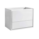 Fresca FCB9230WH Fresca Catania 30" Glossy White Wall Hung Modern Bathroom Cabinet