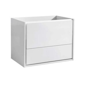 Fresca FCB9230WH Fresca Catania 30" Glossy White Wall Hung Modern Bathroom Cabinet