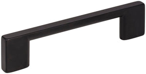 Jeffrey Alexander 635-96MB 96 mm Center-to-Center Matte Black Square Sutton Cabinet Bar Pull