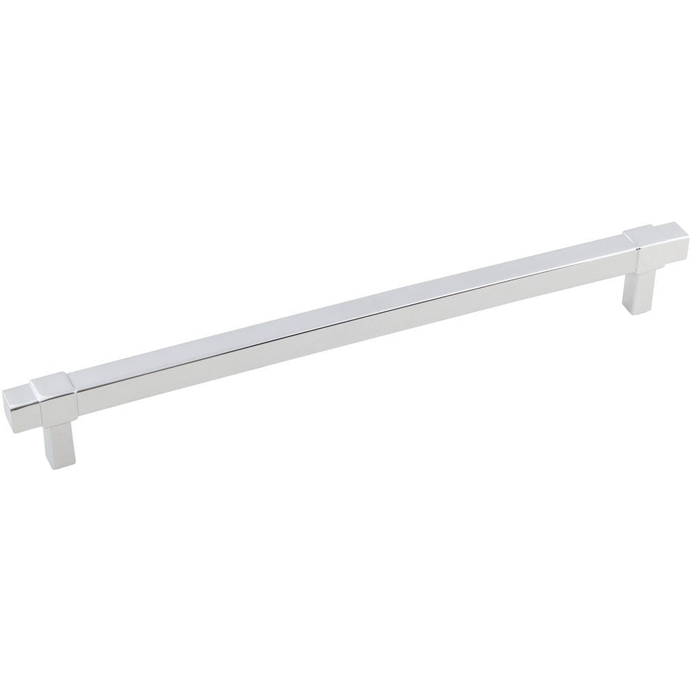 Jeffrey Alexander 293-224PC 224 mm Center-to-Center Polished Chrome Square Zane Cabinet Pull