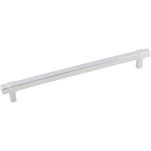 Jeffrey Alexander 293-224PC 224 mm Center-to-Center Polished Chrome Square Zane Cabinet Pull