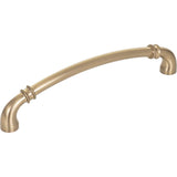 Jeffrey Alexander 445-160SBZ 160 mm Center-to-Center Satin Bronze Marie Cabinet Pull