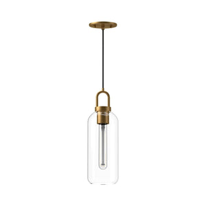 Alora PD401505MBCL SOJI 5" PD MATTE BLACK CLEAR GLASS CORD 72 1X60W E26