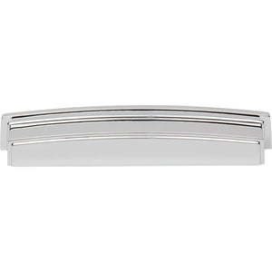Jeffrey Alexander 141-160PC 160 mm Center Polished Chrome Square-to-Center Square Renzo Cabinet Cup Pull