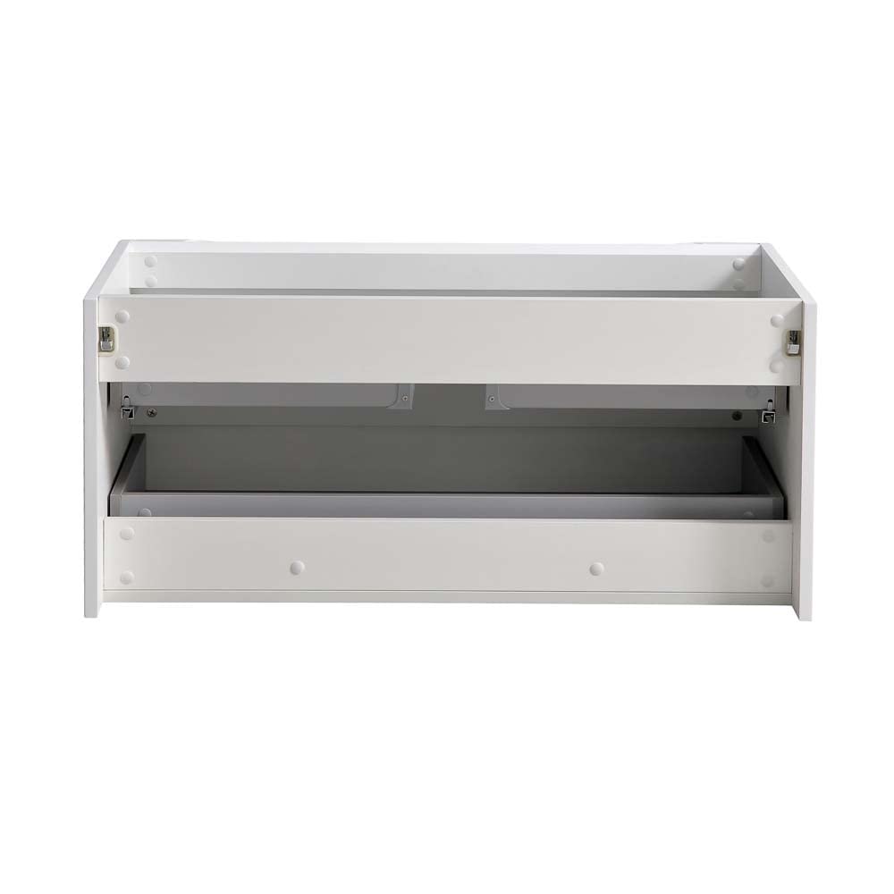Fresca FCB9040WH Fresca Tuscany 40" Glossy White Wall Hung Modern Bathroom Cabinet