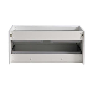 Fresca FCB9040WH Fresca Tuscany 40" Glossy White Wall Hung Modern Bathroom Cabinet