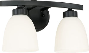 Capital Lighting 114321MB-333 Jameson 2 Light Vanity Matte Black
