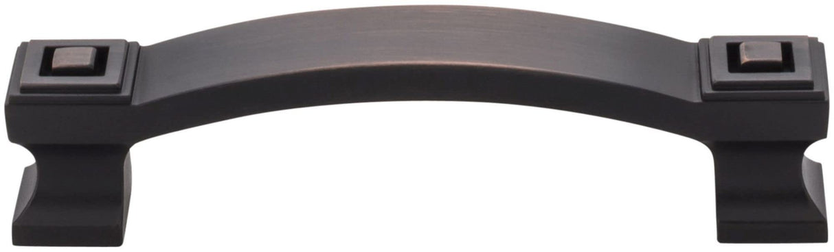 Jeffrey Alexander 585-96SN 96 mm Center-to-Center Satin Nickel Square Delmar Cabinet Pull