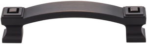 Jeffrey Alexander 585-96SN 96 mm Center-to-Center Satin Nickel Square Delmar Cabinet Pull