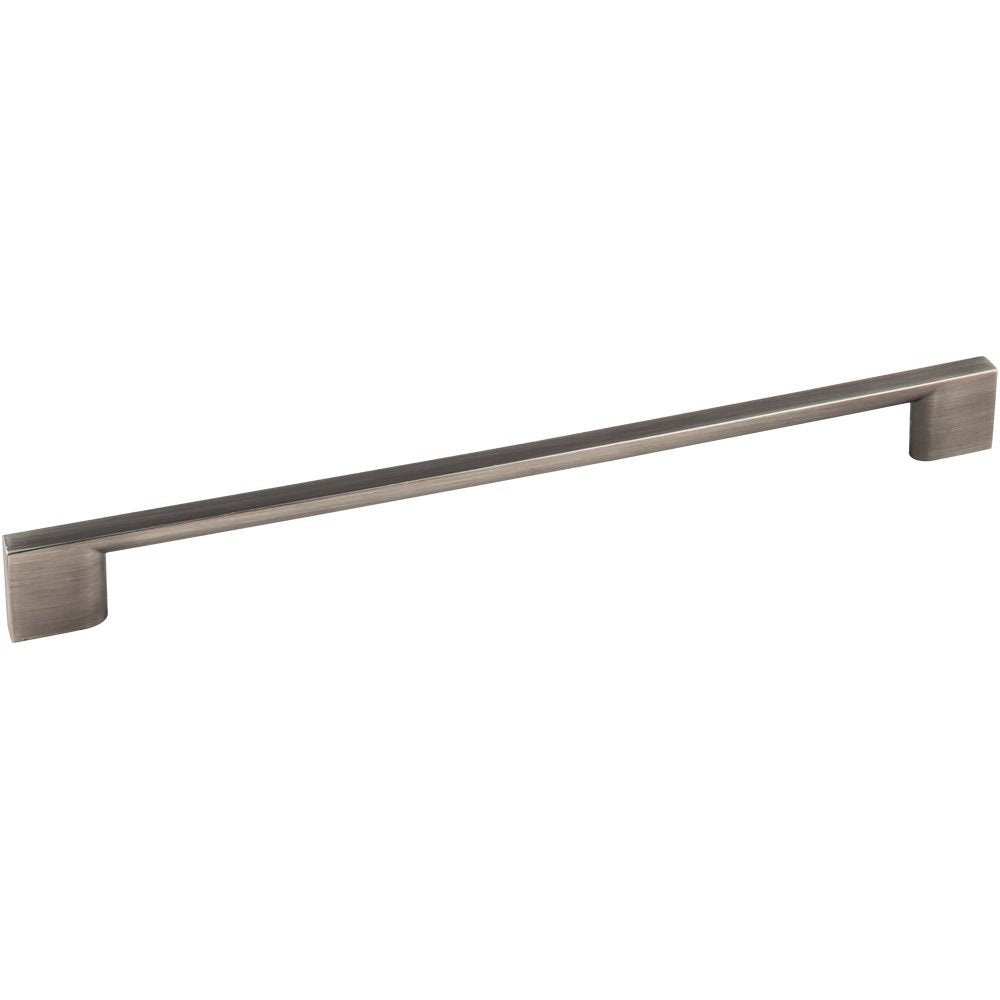 Jeffrey Alexander 635-256BNBDL 256 mm Center-to-Center Brushed Pewter Square Sutton Cabinet Bar Pull