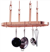 Enclume PR14WG CP Four Point Oval Ceiling Pot Rack w/ 18 Hooks CP
