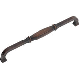 Jeffrey Alexander 278-224DBAC 224 mm Center-to-Center Brushed Oil Rubbed Bronze Audrey Cabinet Pull