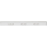 Task Lighting TRS24-3W-WT-LS 24" TR Switch Series Angle Power Strip, Left Switches, White Finish, White Switches and Receptacles