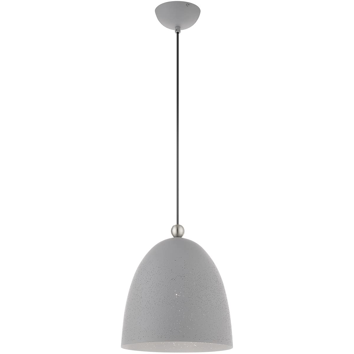 Livex Lighting 49109-80 1 Light Nordic Gray Pendant