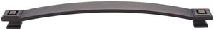 Jeffrey Alexander 585-12BNBDL 12" Center-to-Center Brushed Pewter Square Delmar Appliance Handle