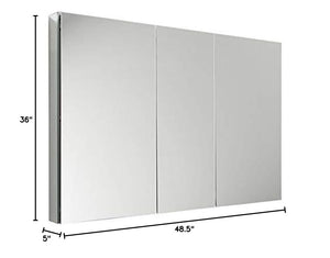 Fresca FMC8014 Fresca 50" Wide x 36" Tall Bathroom Medicine Cabinet w/ Mirrors