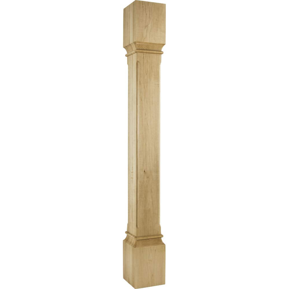 Hardware Resources P38-5-42-ALD 5" W x 5" D x 42" H Alder Fluted Edge Post