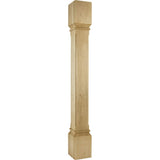 Hardware Resources P38-5-42-ALD 5" W x 5" D x 42" H Alder Fluted Edge Post