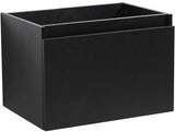 Fresca FCB8007BW Fresca Mezzo 30" Black Wall Hung Modern Bathroom Cabinet