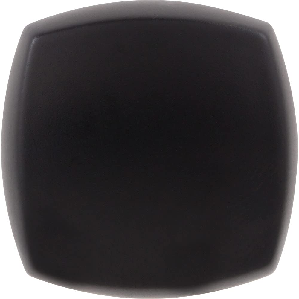 Jeffrey Alexander 278MB 1-1/8" Overall Length Matte Black Square Audrey Cabinet Knob