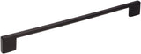Jeffrey Alexander 635-256MB 256 mm Center-to-Center Matte Black Square Sutton Cabinet Bar Pull