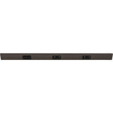 Task Lighting TRS36-3B-BZ-LS 36" TR Switch Series Angle Power Strip, Left Switches, Bronze Finish, Black Switches and Receptacles