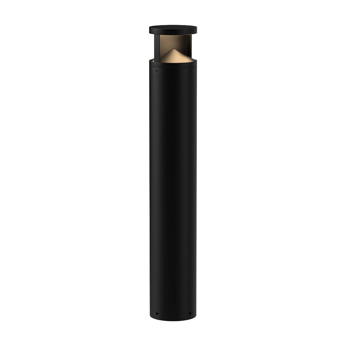 Kuzco EB83339-BK DOVER 39" EXTERIOR BOLLARD TEXTURED BLACK 120-277V TRIAC/ELV LED 3000K 80CRI 24W