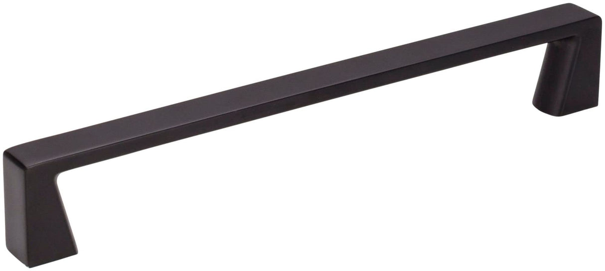 Jeffrey Alexander 177-160MB 160 mm Center-to-Center Matte Black Square Boswell Cabinet Pull