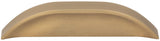 Jeffrey Alexander 484-396BNBDL 3" / 96 mm Center-to-Center Brushed Pewter Elara Cabinet Pinch Pull