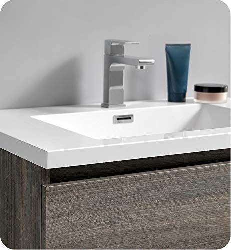 Fresca FCB9330MGO Fresca Lazzaro 30" Gray Wood Free Standing Modern Bathroom Cabinet