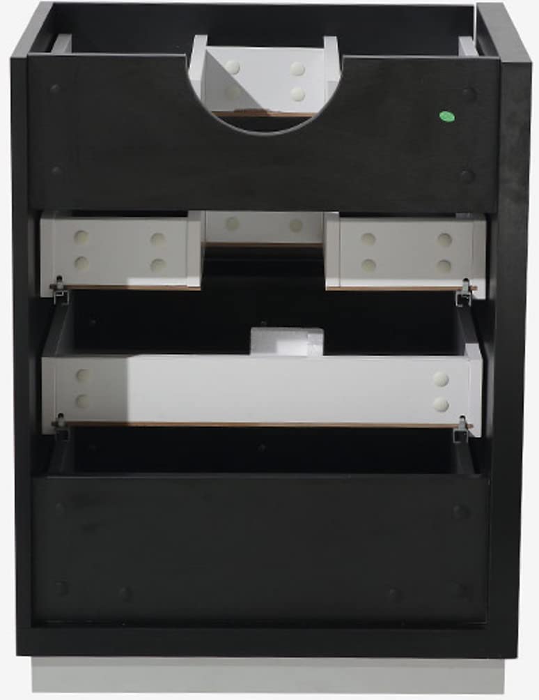 Fresca FCB8024BW Fresca Livello 24" Black Modern Bathroom Cabinet