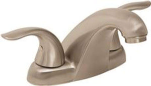 Gerber G0043011BN Brushed Nickel Viper Two Handle Centerset Lavatory Faucet W/ Metal ...