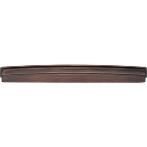 Jeffrey Alexander 141-305DBAC 305 mm Center Brushed Oil Rubbed Bronze Square-to-Center Square Renzo Cabinet Cup Pull