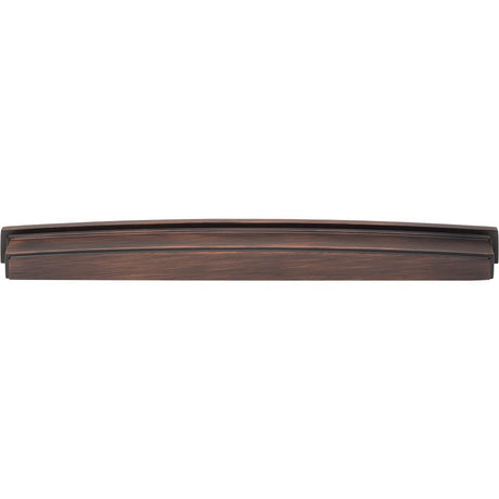 Jeffrey Alexander 141-305DBAC 305 mm Center Brushed Oil Rubbed Bronze Square-to-Center Square Renzo Cabinet Cup Pull