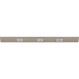 Task Lighting TRS30-3G-SN-RS 30" TR Switch Series Angle Power Strip, Right Switches, Satin Nickel Finish, Grey Switches and Receptacles