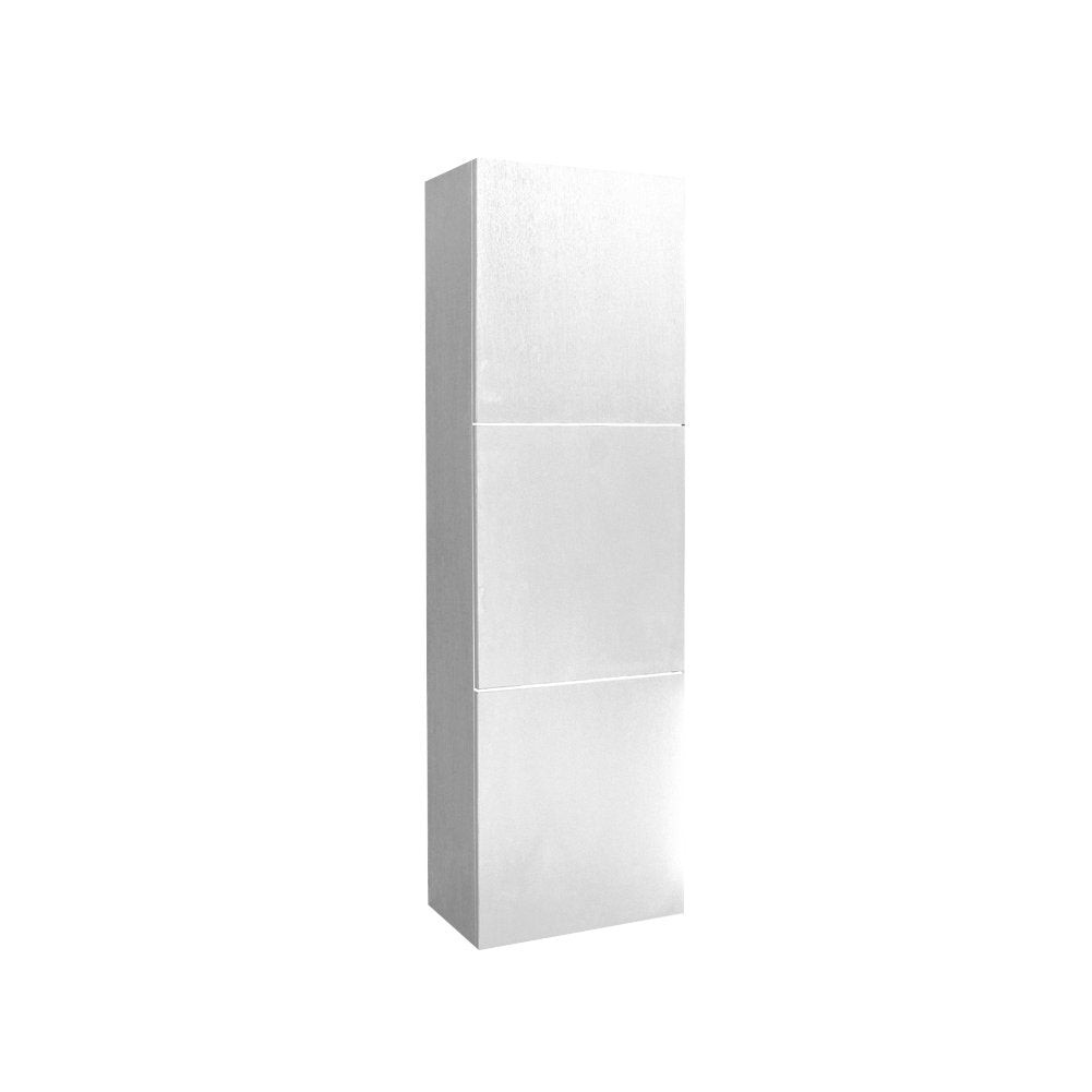 Fresca FST8090WH Fresca White Bathroom Linen Side Cabinet w/ 3 Large Storage Areas