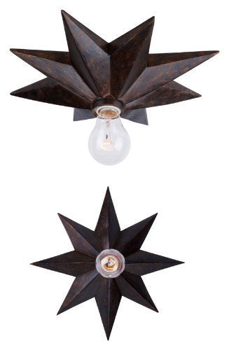 Crystorama 9230-EB  Transitional One Light Ceiling Mounts from Astro collection in Bronze/Darkfinish,