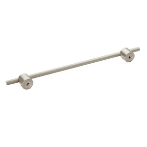 Amerock Cabinet Pull Silver Champagne 10-1/16 inch (256 mm) Center to Center Transcendent 1 Pack Drawer Pull Drawer Handle Cabinet Hardware