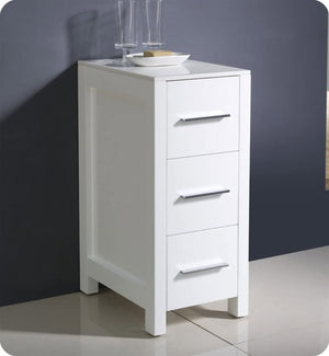 Fresca FST6212WH Fresca Torino 12" White Bathroom Linen Side Cabinet