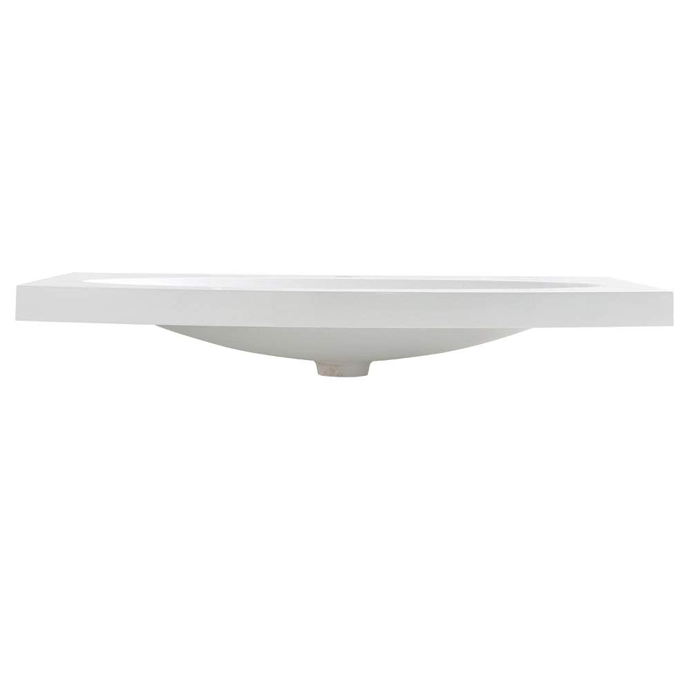Fresca FVS5092WH Fresca Energia 36" White Integrated Sink / Countertop