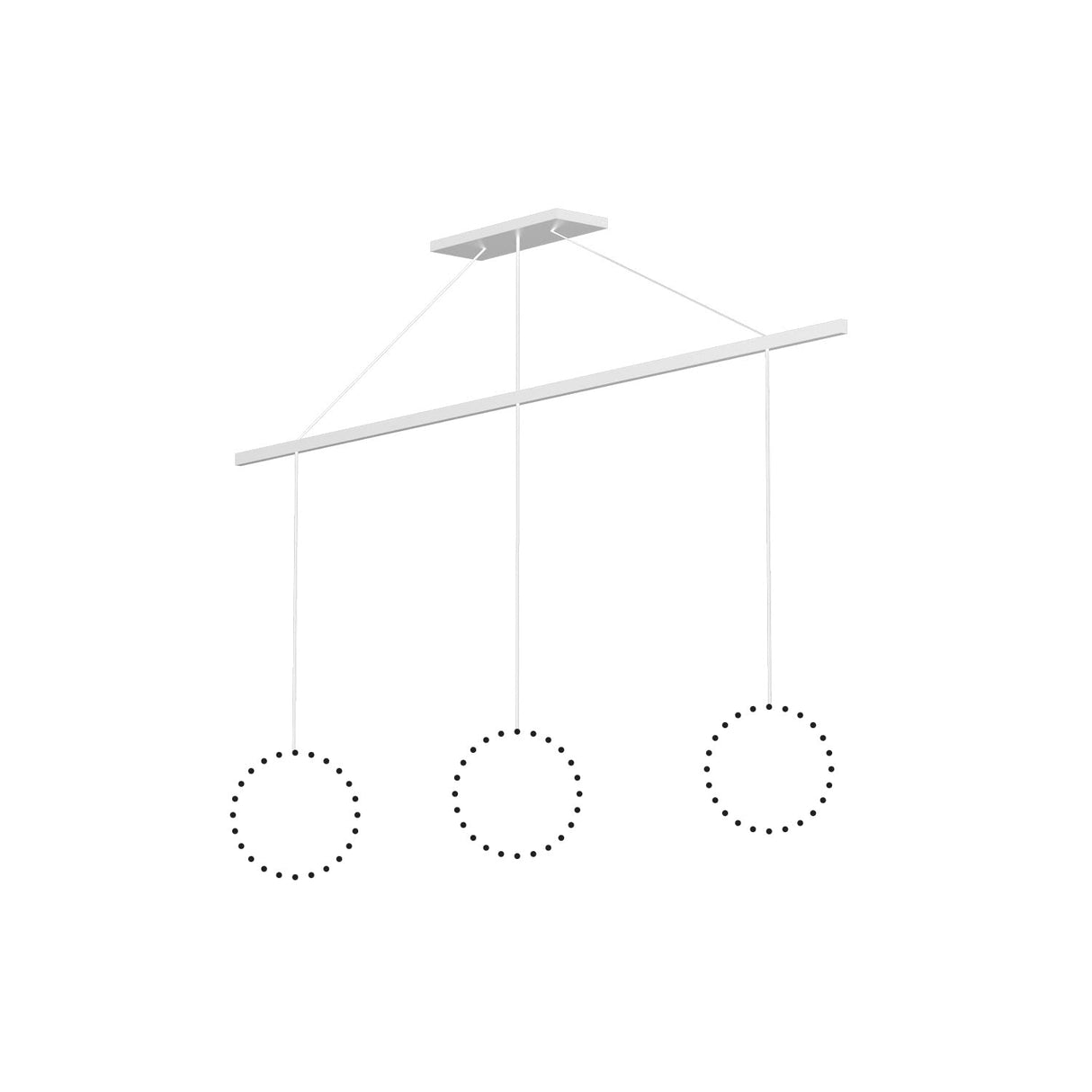 Kuzco CNL3AC-WH 3 Head LINEAR-PENDANT CANOPY SSL/SVT White