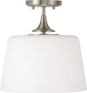 Capital Lighting 248911BN Presley 1 Light Dual Mount Semi-Flush/Pendant Brushed Nickel