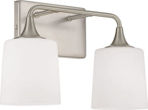 Capital Lighting 148921BN-541 Presley 2 Light Vanity Brushed Nickel