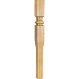 Hardware Resources P68-ALD 3-1/2" W x 3-1/2" D x 35-1/2" H Alder Tapered Art Nouveau Post